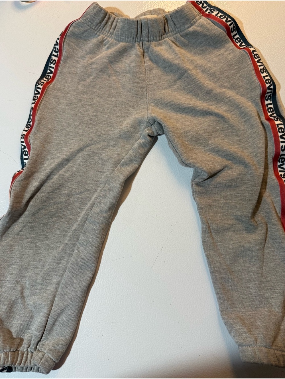 Levi's Grey Terry Sweatshirt with Red Logo Tag